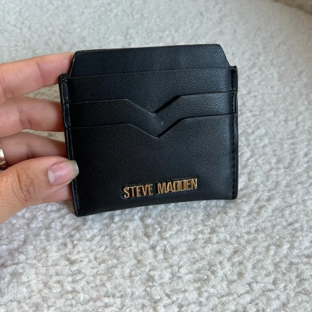 Steve Madden Black card holder